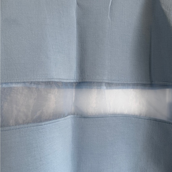 ANTHROPOLOGY MESH PANELED BLUE SWEATSHIRT SZ L - Picture 3 of 9